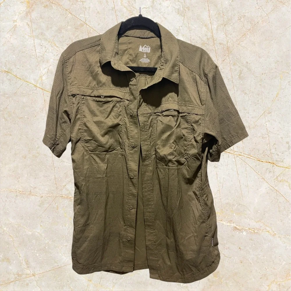 REI Sahara Shirt, Olive Green, Small, EUC - Picture 4 of 8